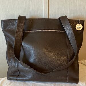 The Sak Dark Brown Leather Tote